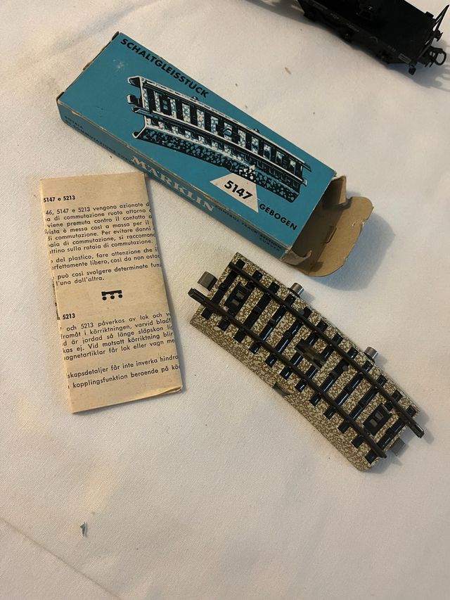 Rotaia di commutazione curva “Marklin”