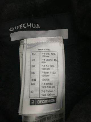 Pantalon esqui niño 7-8 años