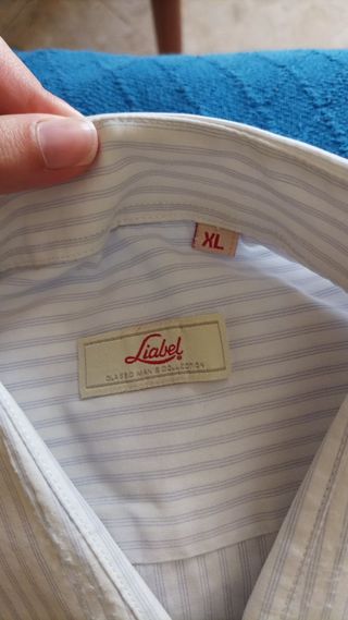Set 4 camicie bianche a righe XL , 45 XXL uomo