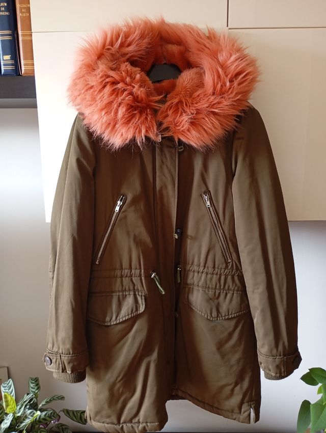 Parka caqui mujer
