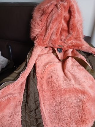 Parka caqui mujer