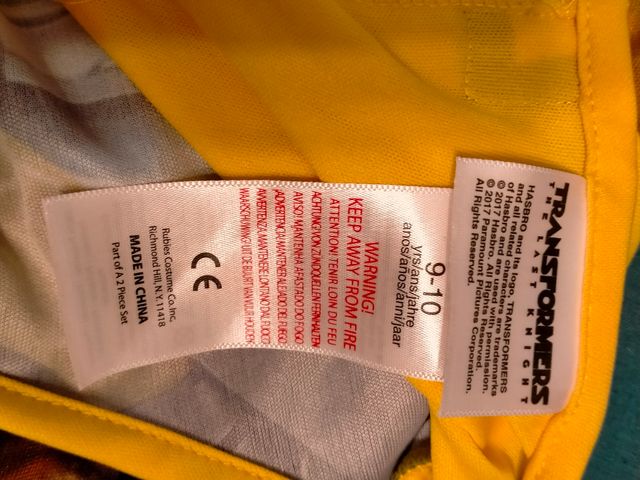 Disfraz BUMBLEBEE TRANSFORMERS