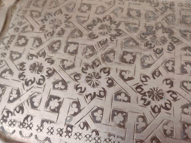 Bandeja metálica alpaca