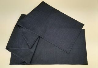 Sciarpina unisex in tessuto blu