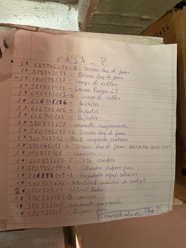 Material vario grupo VAG.