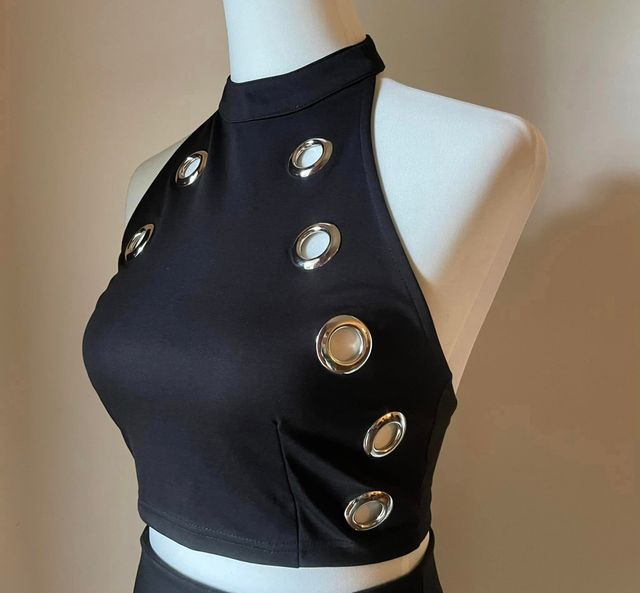 Completo ANDREA MORANDO nero gonna più top