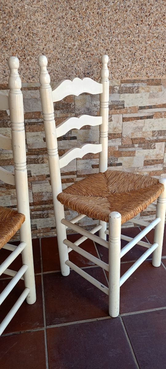 Sillas Madera Blancas