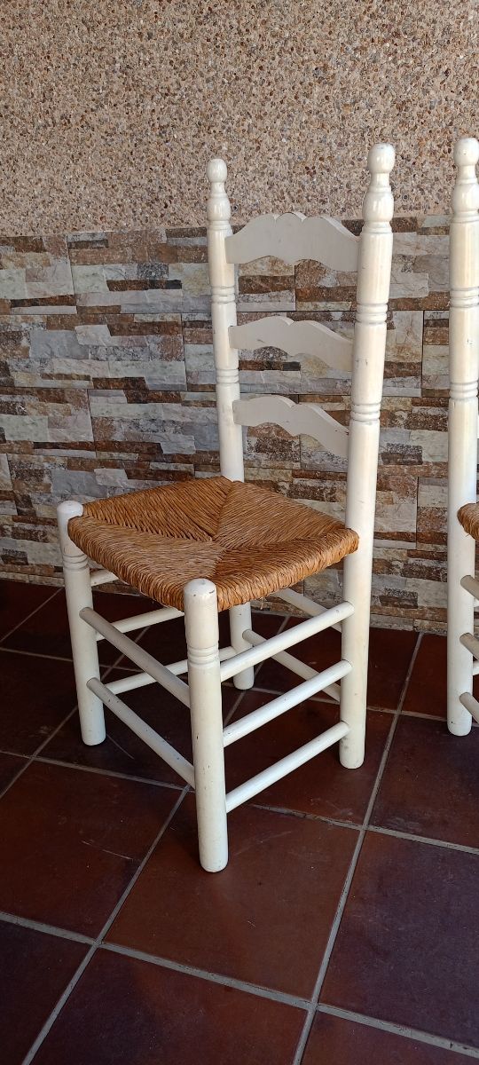 Sillas Madera Blancas