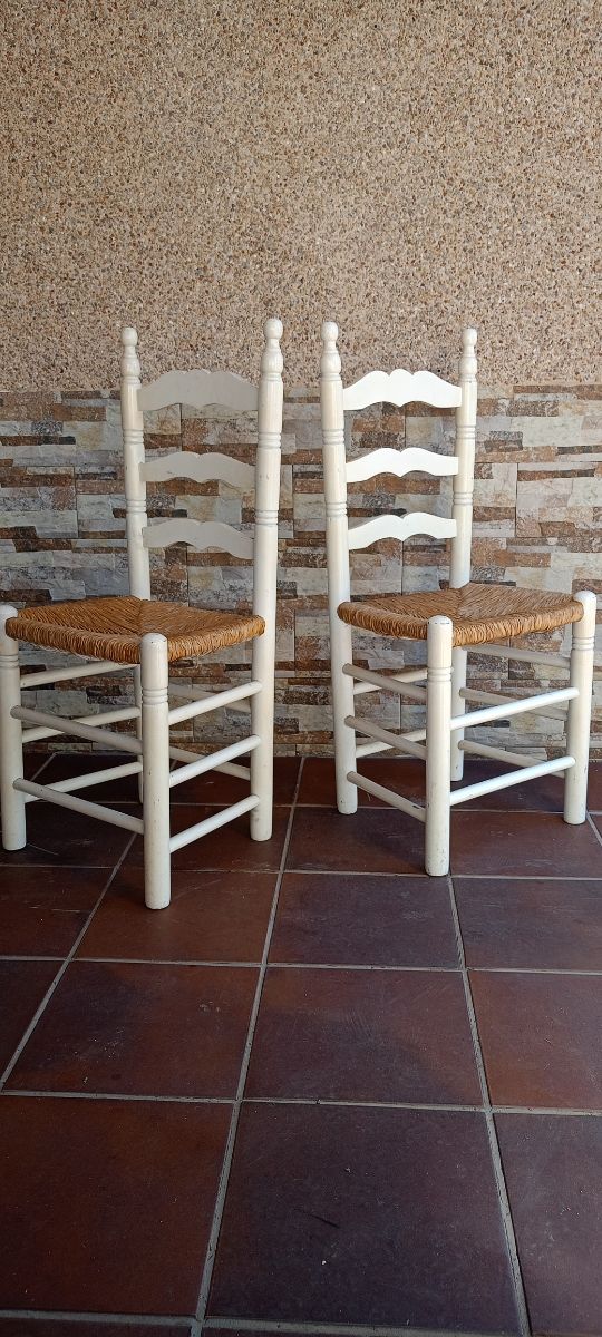 Sillas Madera Blancas