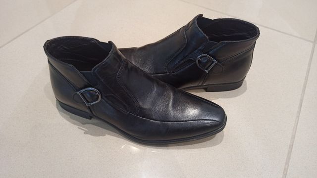 Scarponcini neri uomo pelle taglia 41