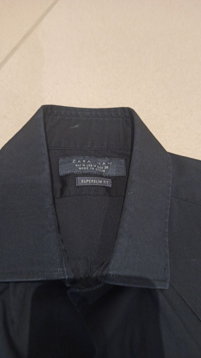 Camicia Zara 1+1 nera manica corta + Regalo