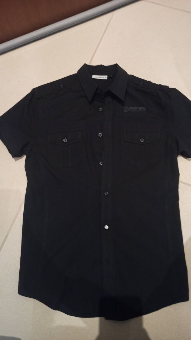 Camicia Zara 1+1 nera manica corta + Regalo