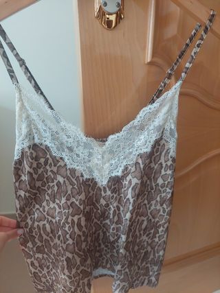 Top lencero animal print
