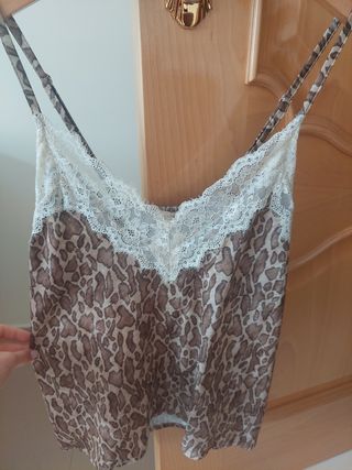 Top lencero animal print