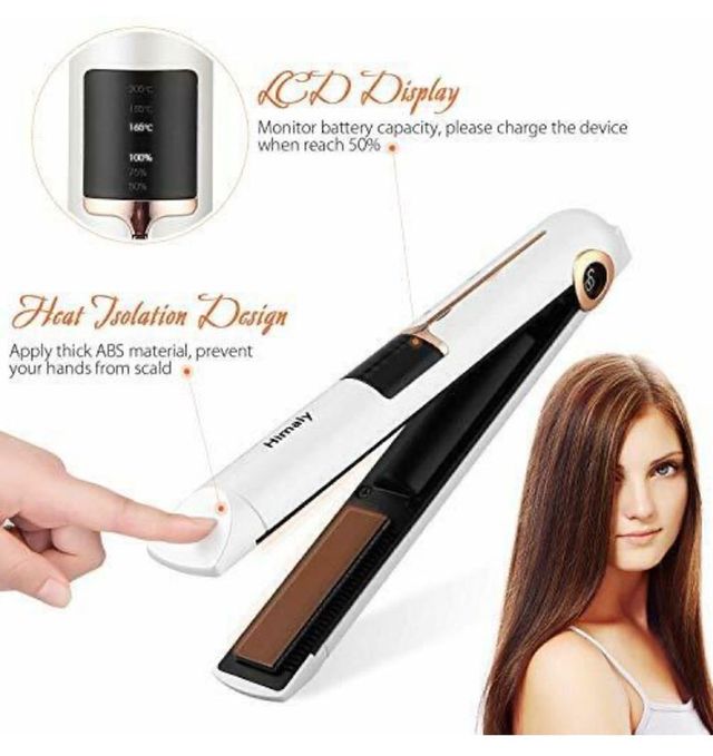 Plancha de pelo recargable por USB