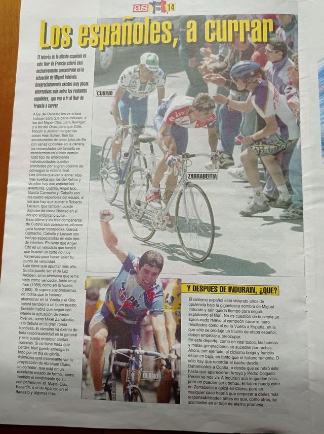 Guía del Tour. Suplemento del As.