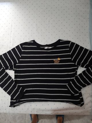 Camiseta de rayas pull and bear