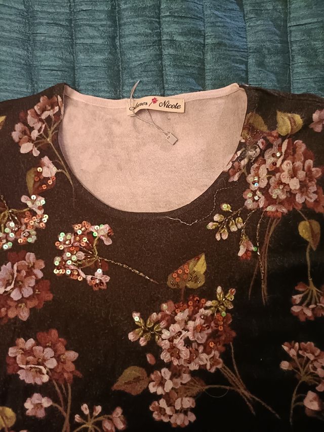 Maglia floreale tg M