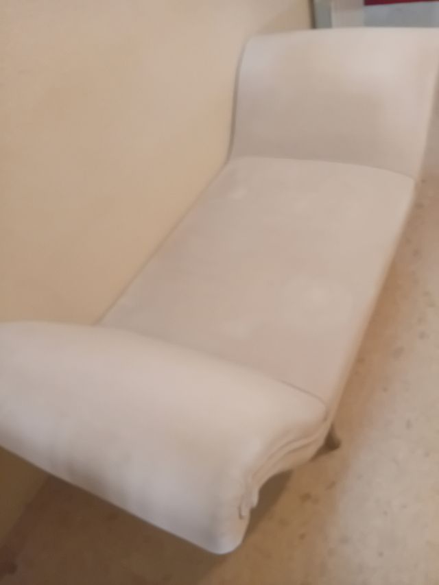 Banqueta 2 Plazas Beige Sin Patas para Restaurar