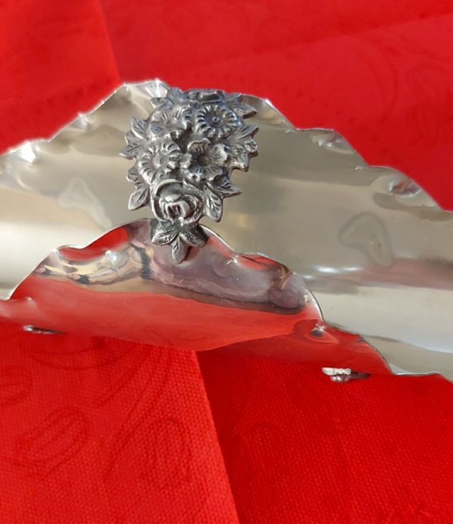 Porta tovaglioli o grissini in peltro