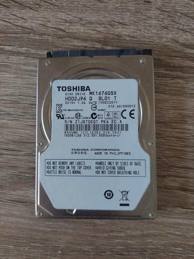 Disco duro HDD MINI TOSHIBA 160 GB