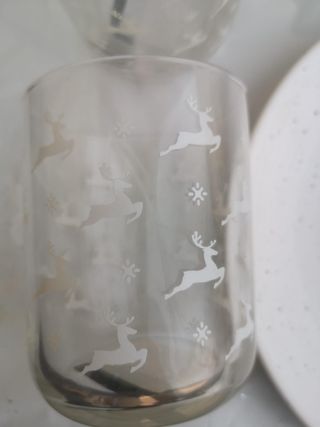 Plato y dos vasos Navidad. Zara Home