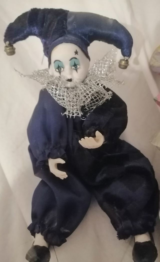 Muñecos arlequin porcelana