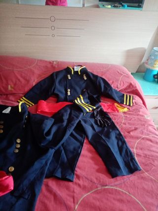 Disfraz de admirante. Talla M y Niño talla4_6