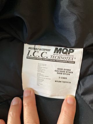 Chaqueta moto hombre