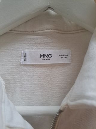 mono blanco mango talla m