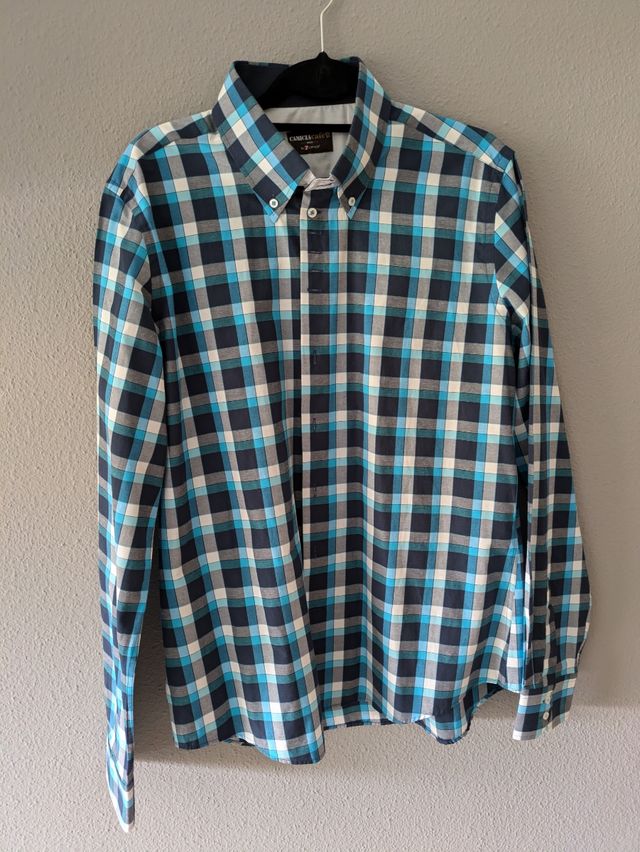 Camisa cuadros hombre