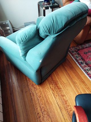 Dos sillones / butacones verde oscuro