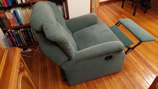 Dos sillones / butacones verde oscuro