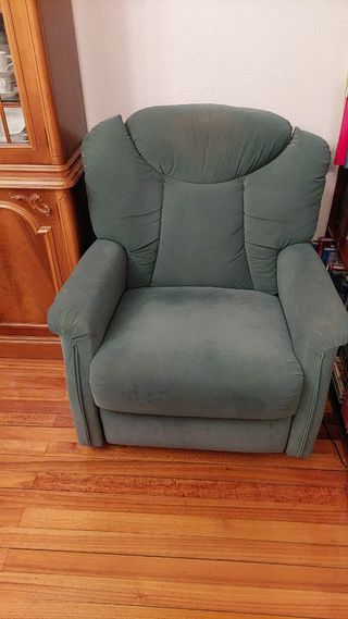 Dos sillones / butacones verde oscuro