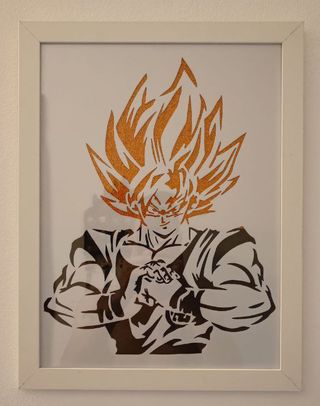 Goku - Stencil Art 3D Design