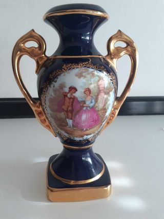 Vaso porcellana LIMOGES decorato oro