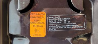 Silla coche Isofix Grupo 2/3