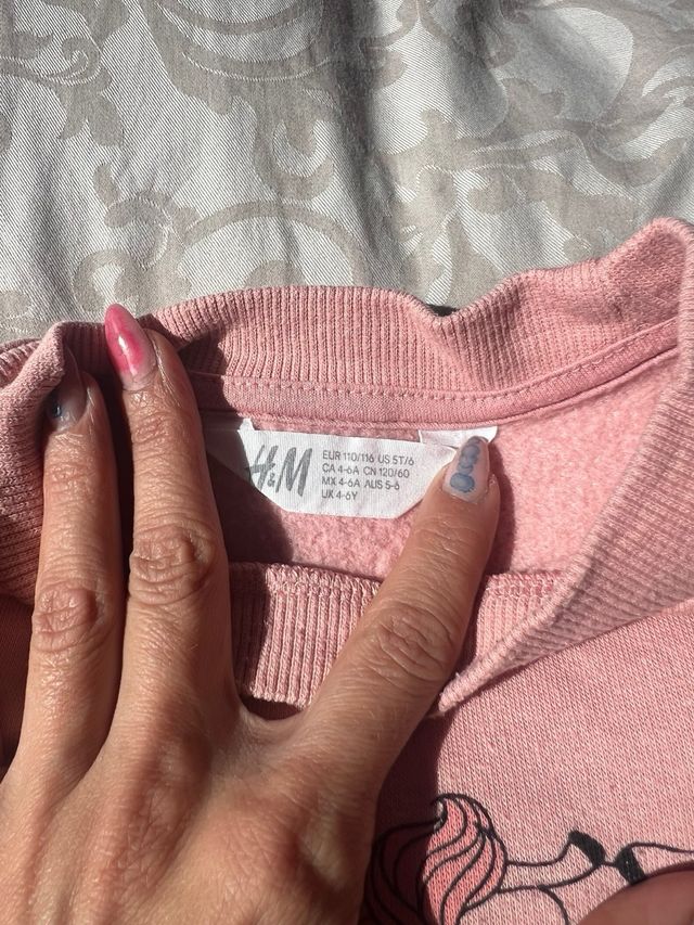 Sudadera rosa unicornios