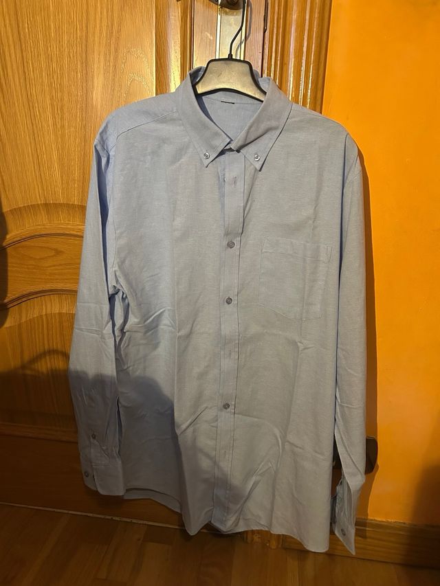 Camisa manga larga azul clarito