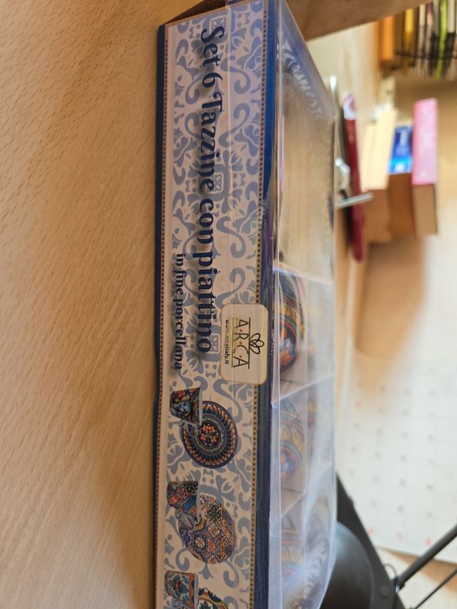 Set 6 Tazzine con piattino