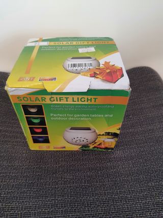 Luce solare multicolor ceramica new