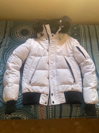 Chaqueta plumas blanco