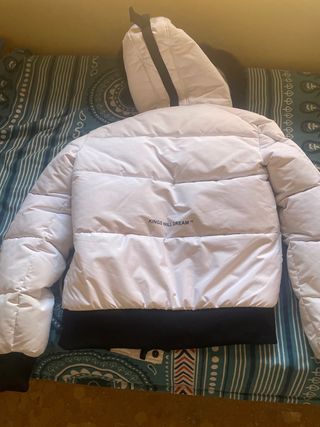 Chaqueta plumas blanco
