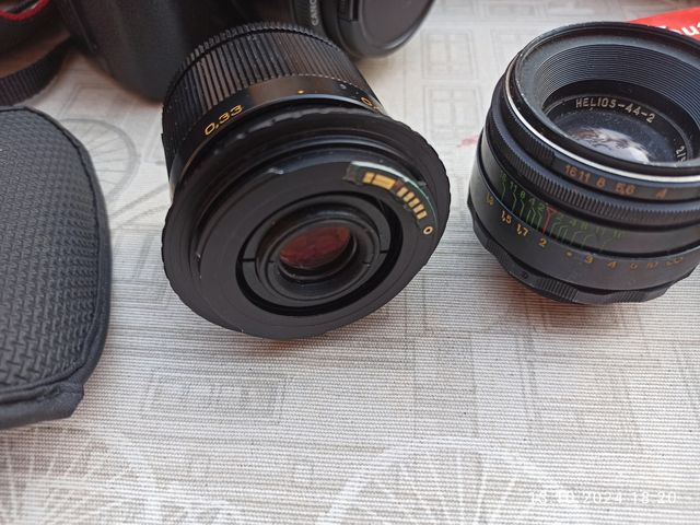 dos cámaras Canon 550d y cuatro lentes o cambio