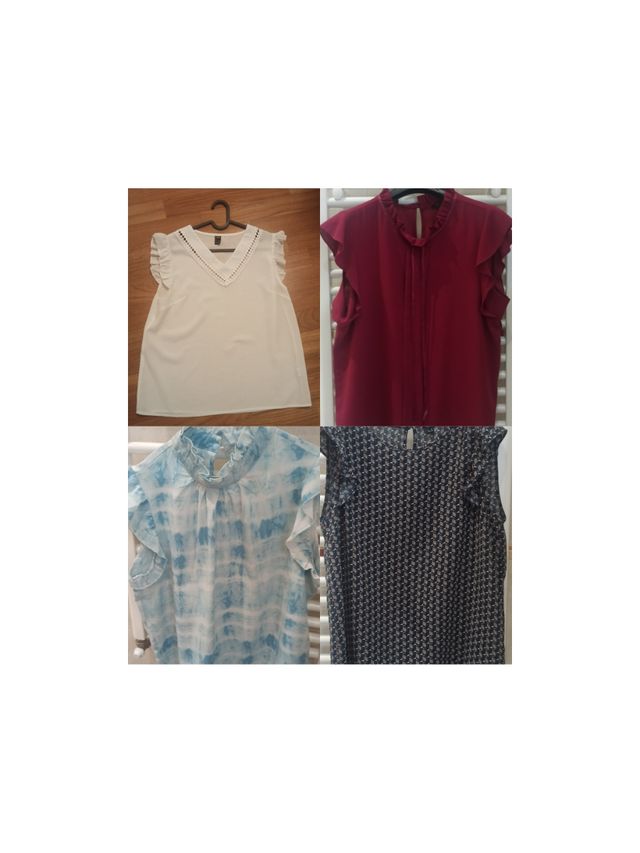 4 camicette smanicate taglia 44/46