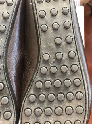 Mocassins castanhos em pele genuina - 37