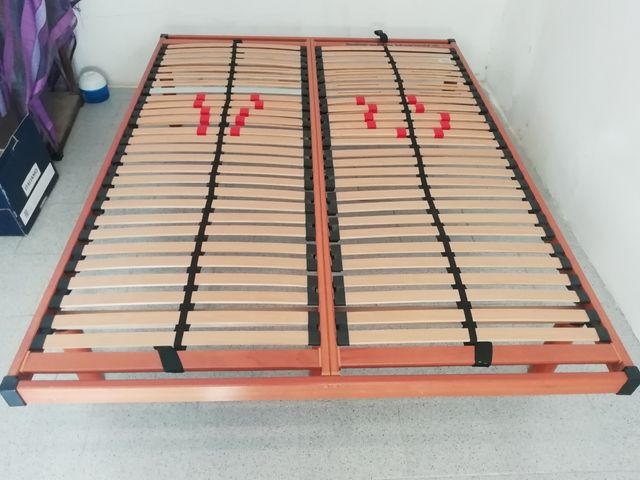 Somier laminas madera