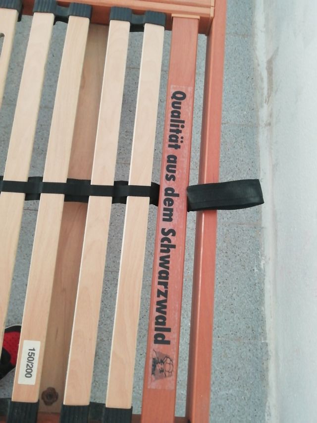 Somier laminas madera