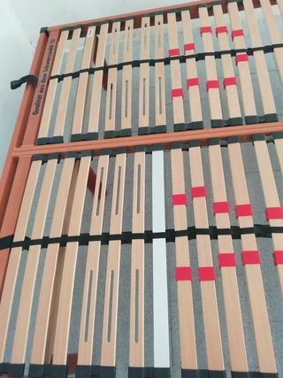 Somier laminas madera