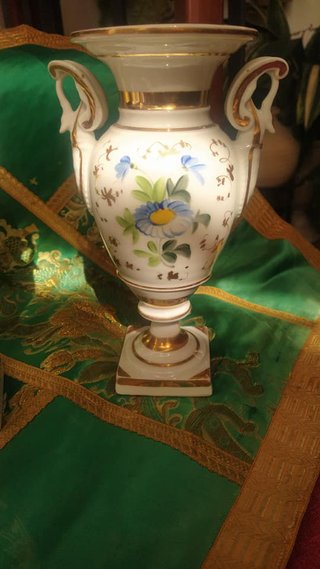 antigua pareja jarrones imperio